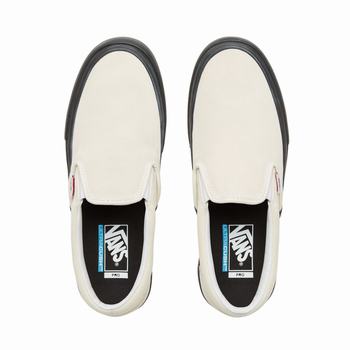 Panske Tenisky Vans Slip-On Pro Biele/Čierne VA08GRKCJ